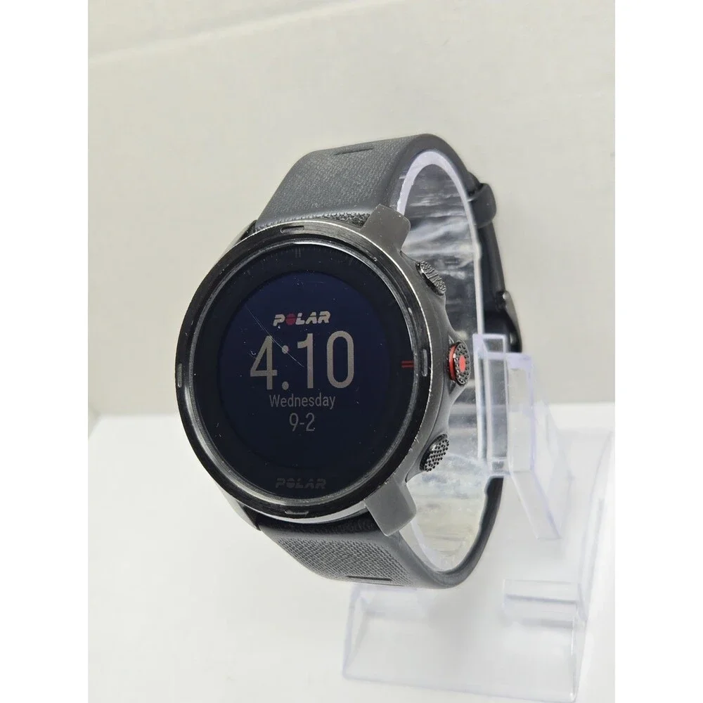 Polar Grit X Black GPS Multisport Smartwatch HeartRate Monitor Fitness 49mm Read